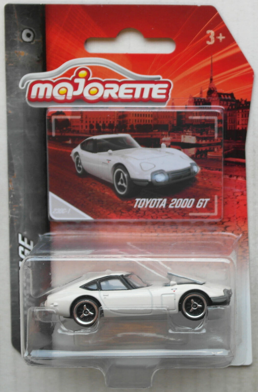 1/64 Majorette Vintage Toyota 2000 GT (White) Car Model