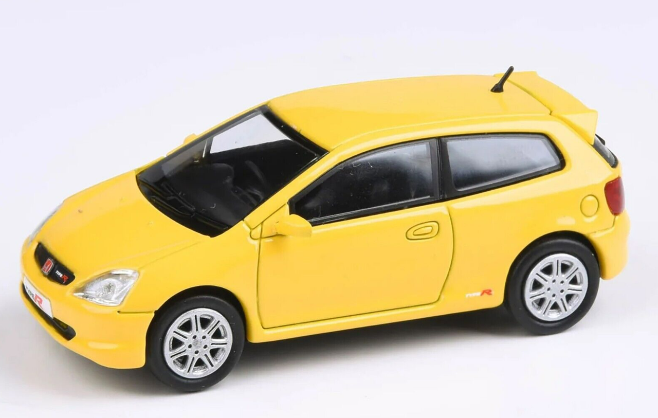 1/64 Paragon 2001 Honda Civic Type R EP3 (Sunlight Yellow) Diecast Car Model