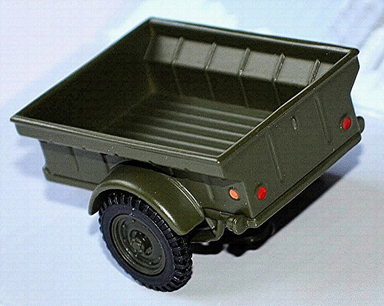 1/43 Cararama 1944 1/4 volume United States Military Trailer (Dark Olive Green) Model