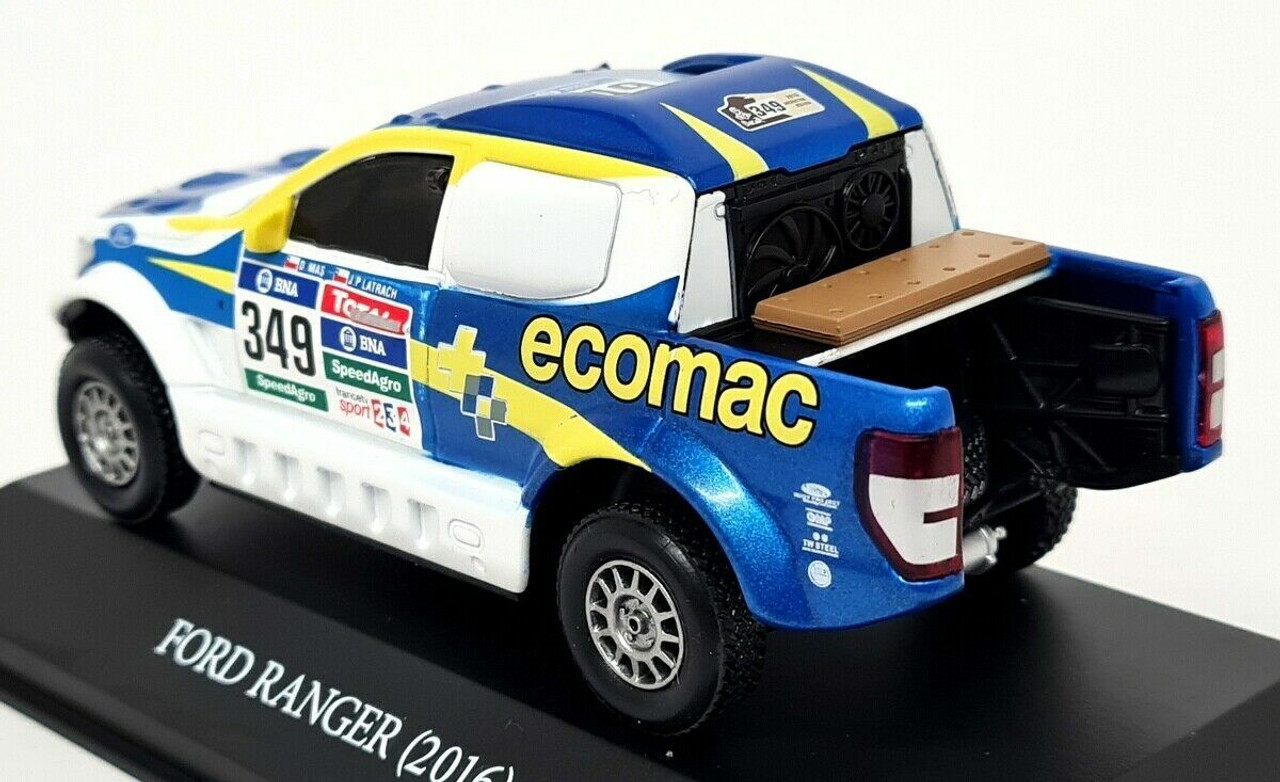 1/43 Premium Collectibles 2016 Ford Ranger #349 Rallye Dakar Daniel Mas, Juan Pablo Latrach Car Model