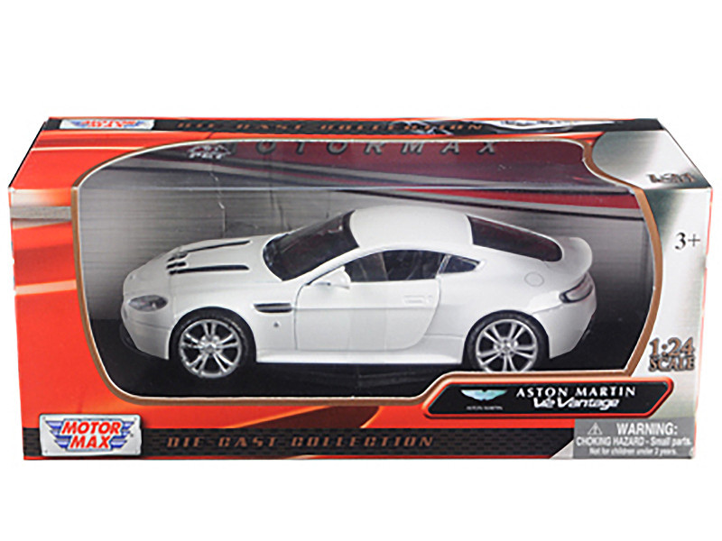 のん　 1/24 Motormax Aston Martin Vantage Pearl White Diecast Car Model