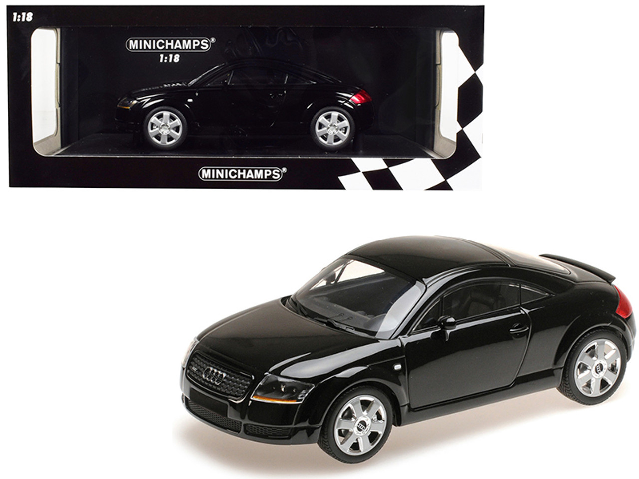 1/18 Minichamps 1998 Audi TT Coupe Black Limited Edition to 300 pieces Worldwide Diecast Car Model