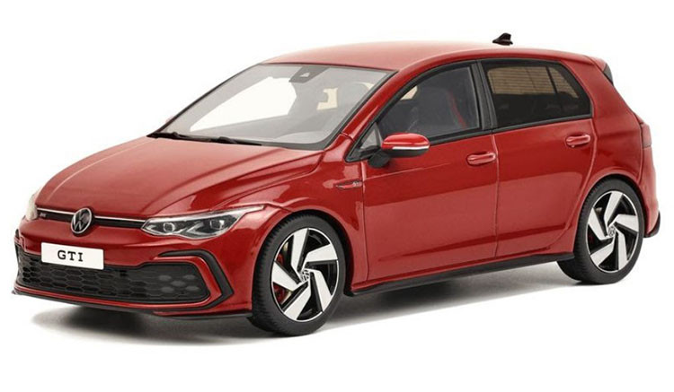 Otto Volkswagen Golf GTI 1/18ミニカー 1/18 OTTO 2021 Volkswagen Golf VIII GTI (Red) Resin Car Model