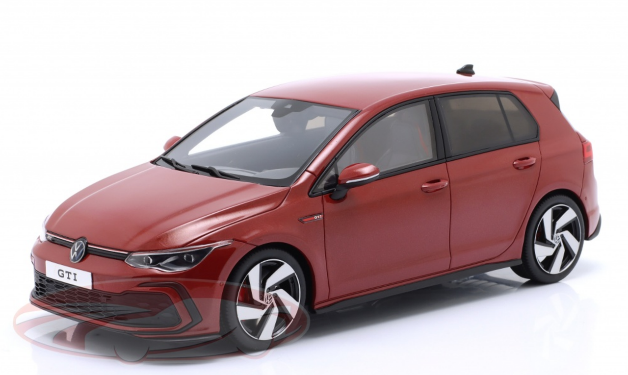 1/18 OTTO 2021 Volkswagen Golf VIII GTI (Red) Resin Car Model