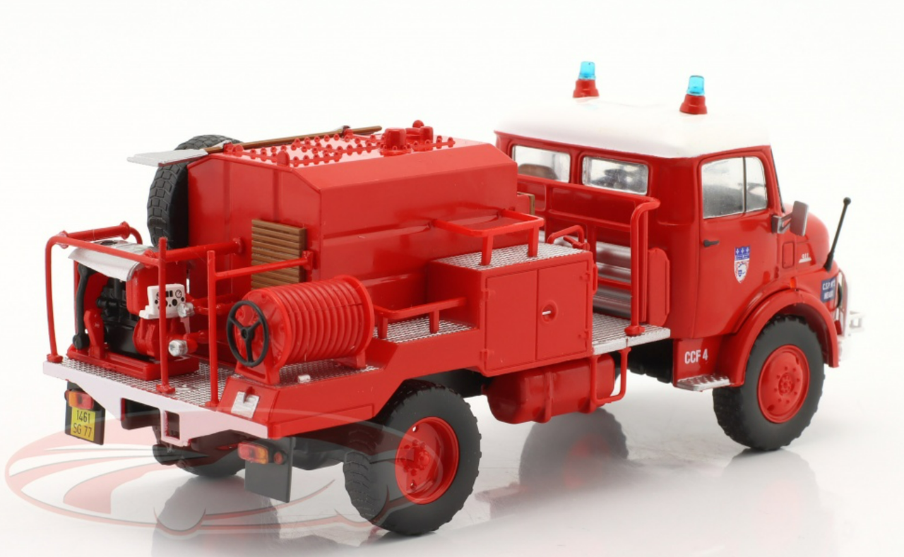 1/43 Altaya Mercedes-Benz LAF 911 Fire Department Tank Truck Red Car Model