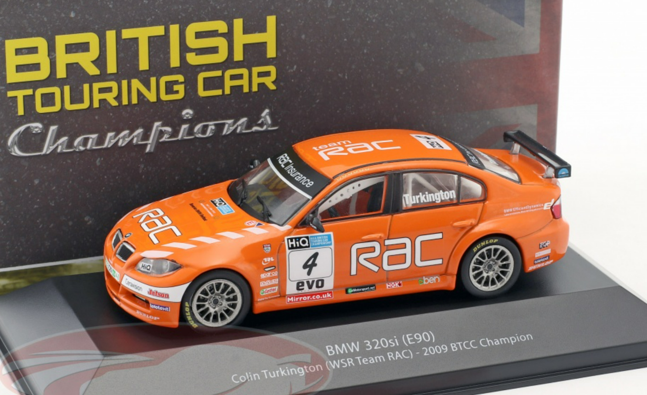 1/43 Atlas 2009 Colin Turkington BMW 320si (E90) #4 BTCC Champion Car Model