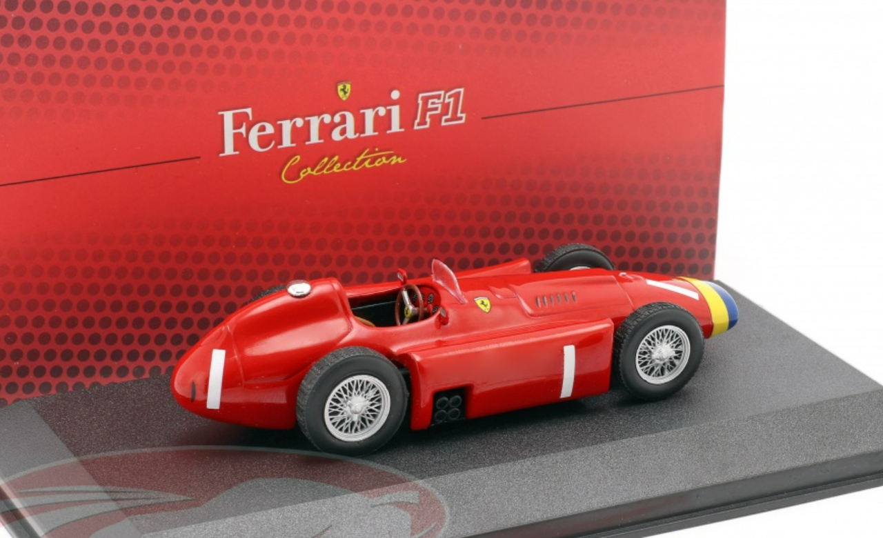 1/43 Atlas 1956 Formula 1 Juan Manuel Fangio Ferrari D50 #1 World Champion Car Model