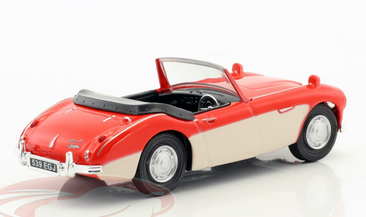 1/43 Cararama Austin Healey Convertible Open Top (Red & Cream White) Car Model