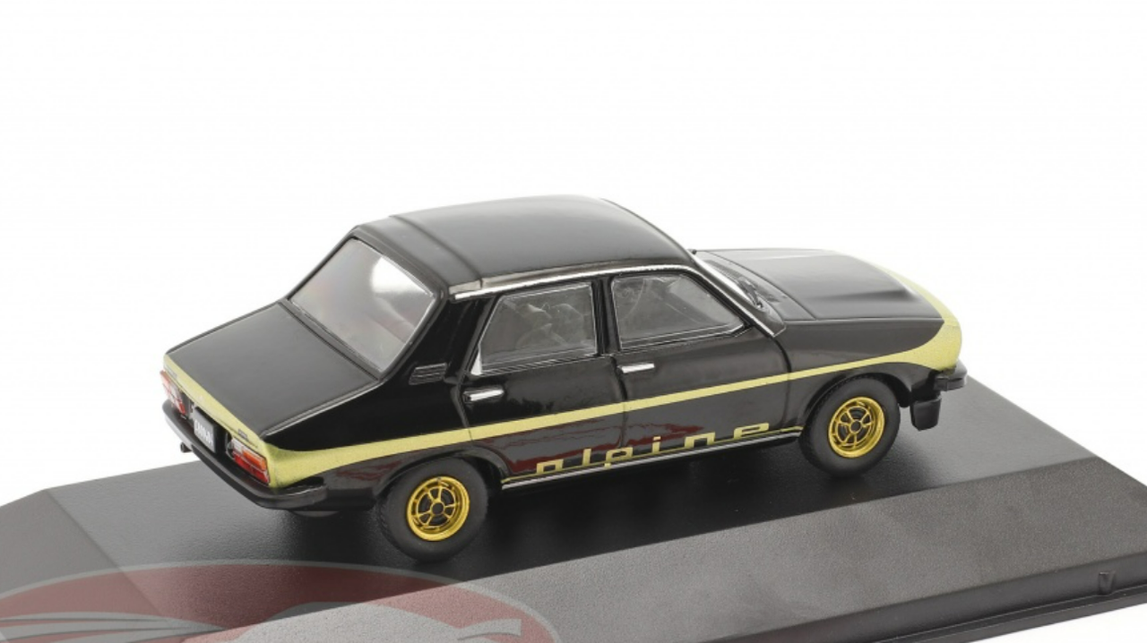 1/43 Altaya 1978 Renault 12 Alpine (Black & Gold) Car Model