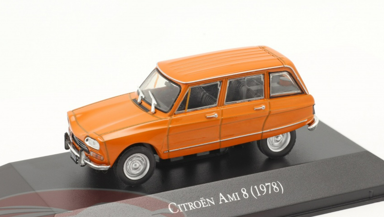 1/43 Altaya 1978 Citroen Ami 8 (Orange) Car Model