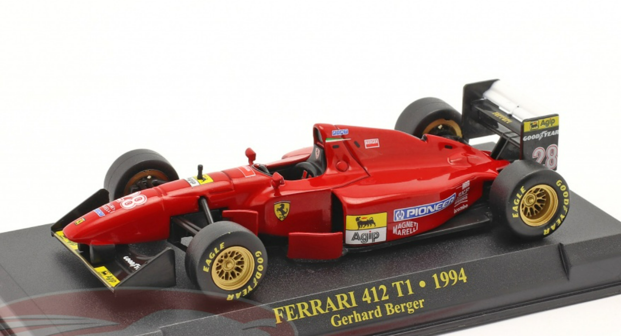 1/43 Altaya 1994 Formula 1 Gerhard Berger Ferrari 412T1 #28 Car Model