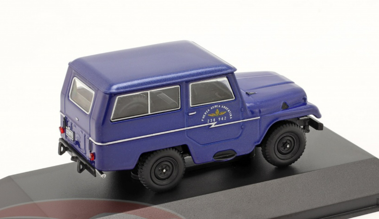 1/43 Hachette 1964 IKA Jeep Military Air force Argentina (Blue) Car Model
