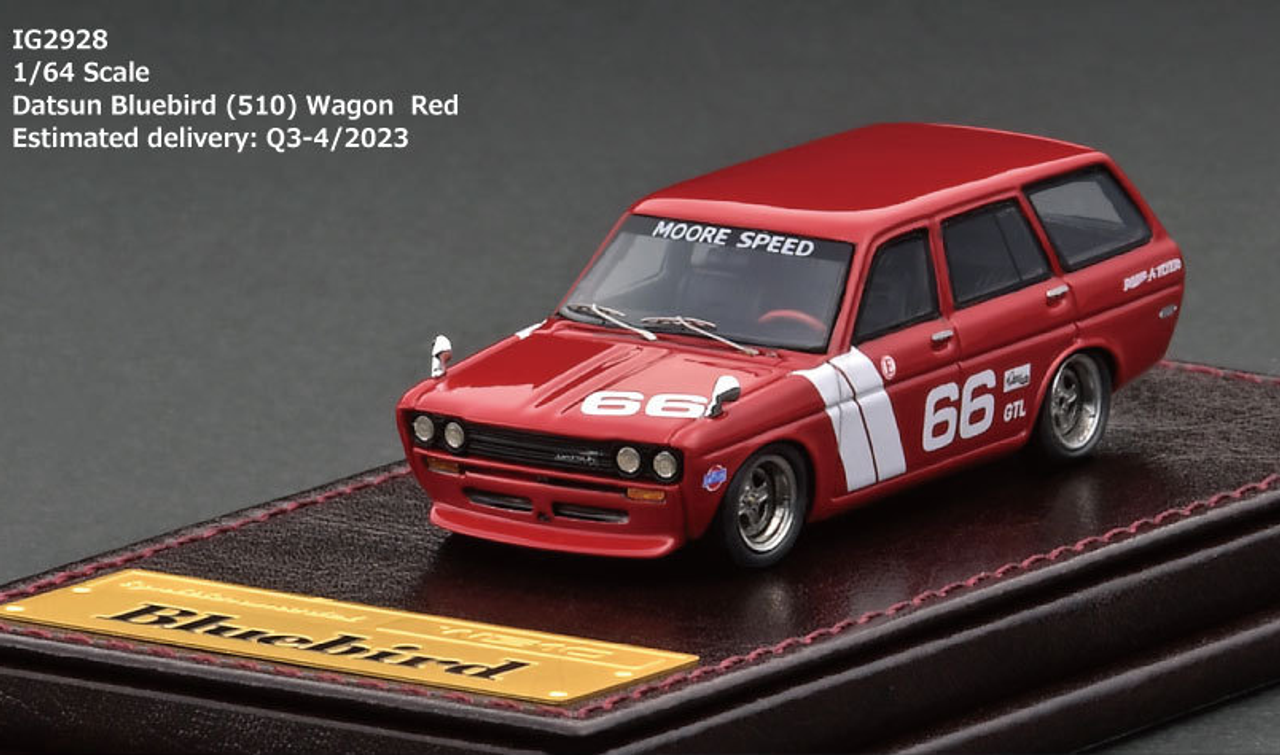 1/64 IG Model Datsun Bluebird (510) Wagon Red