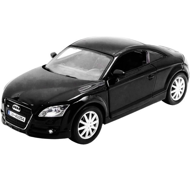 1/24 Motormax Audi TT Coupe Black Diecast Car Model - LIVECARMODEL.com