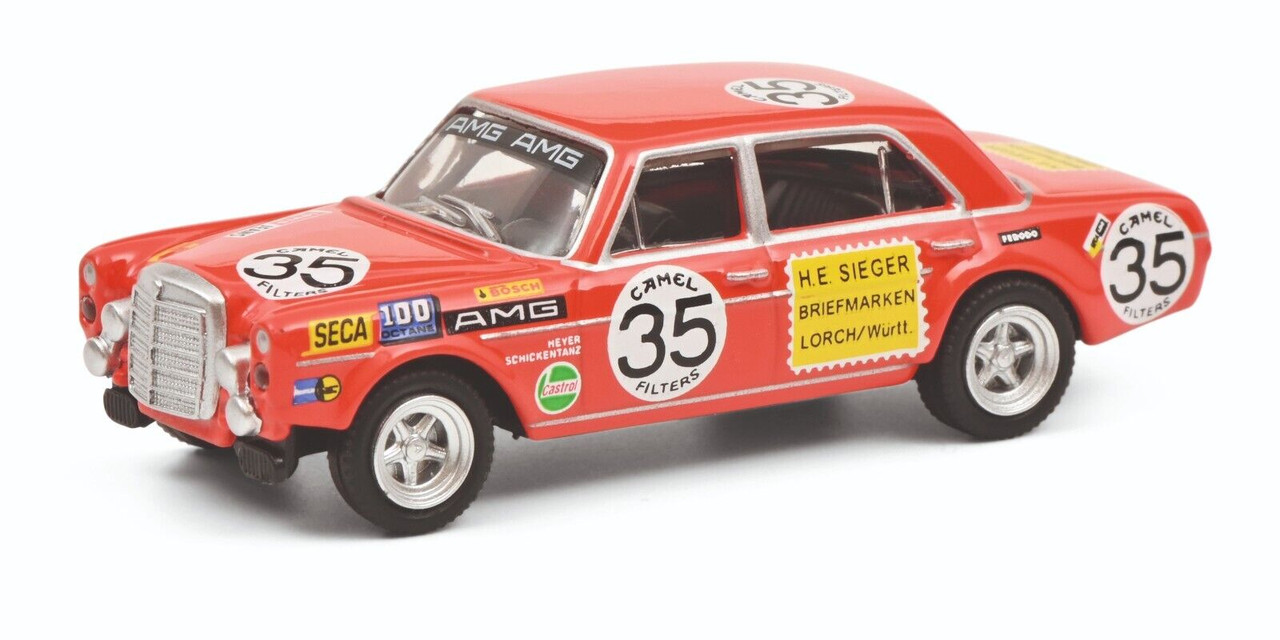 1/87 Schuco 1971 Mercedes-Benz AMG 300 SEL 6.8 #35 2nd 24h Spa AMG Hans Heyer, Clemens Schickentanz Car Model