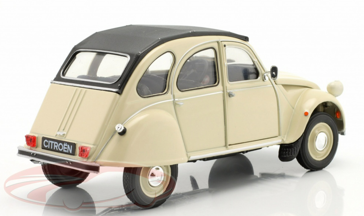 1/24 Welly 1975 Citroen 2CV (Cream White) Diecast Car Model