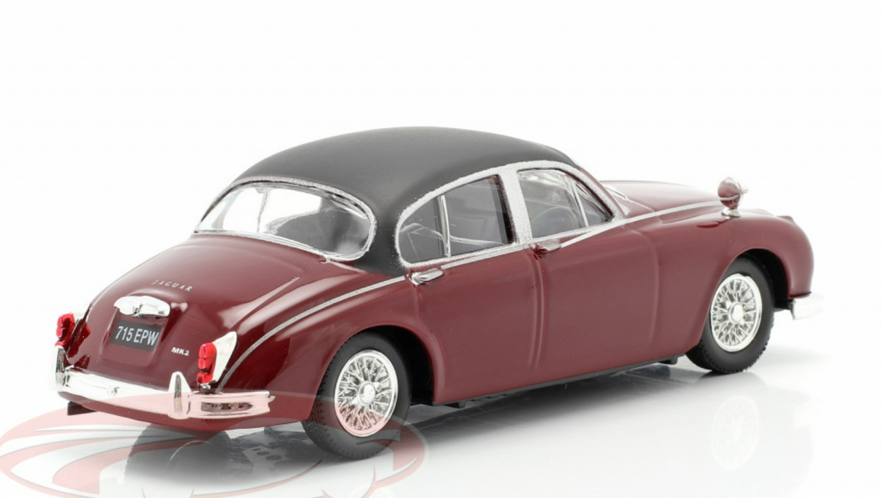 1/43 Cararama Jaguar MK II TV Series Inspector Morse (1987-2000) (Dark Red) Car Model