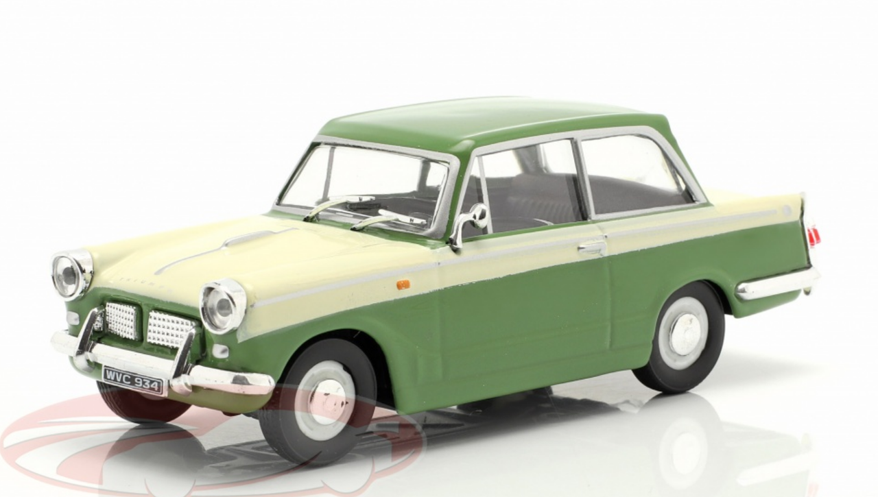 1/43 Cararama Triumph Herald 1200 (Green & Cream) Car Model