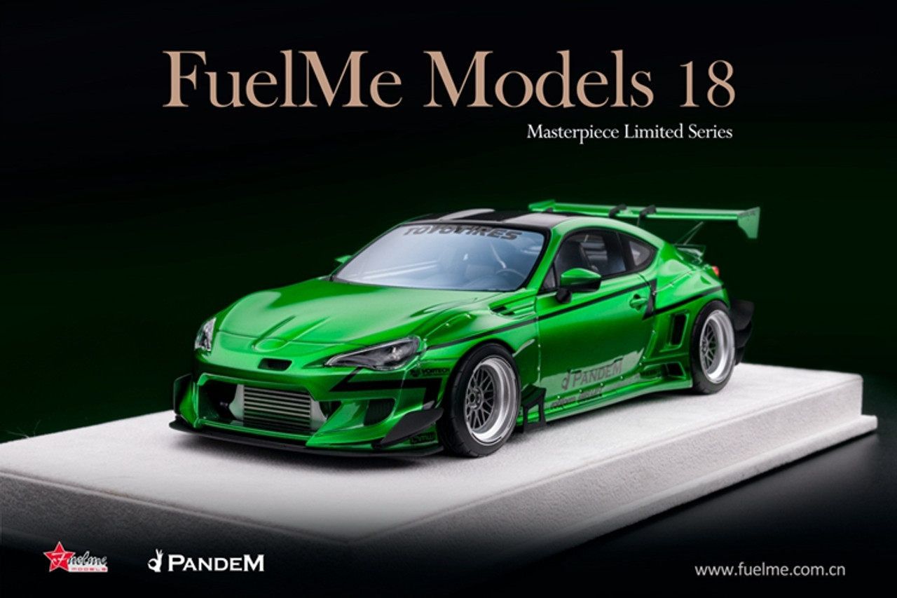 1/18 Fuelme Toyota 86 Rocket Bunny Pandem V3 (Racing Green) Resin Car Model  Limited