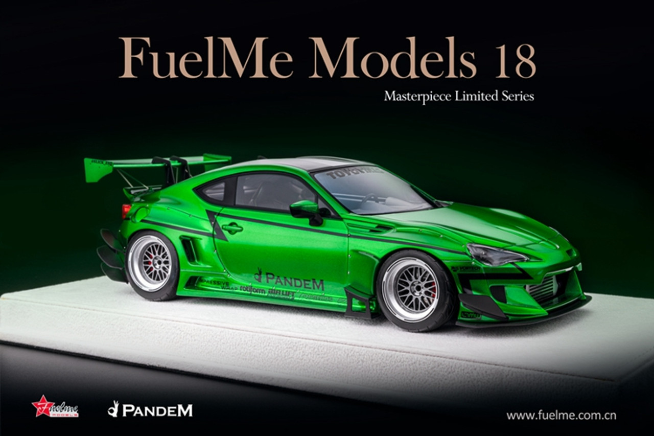 1/18 Fuelme Toyota 86 Rocket Bunny Pandem V3 (Racing Green) Resin