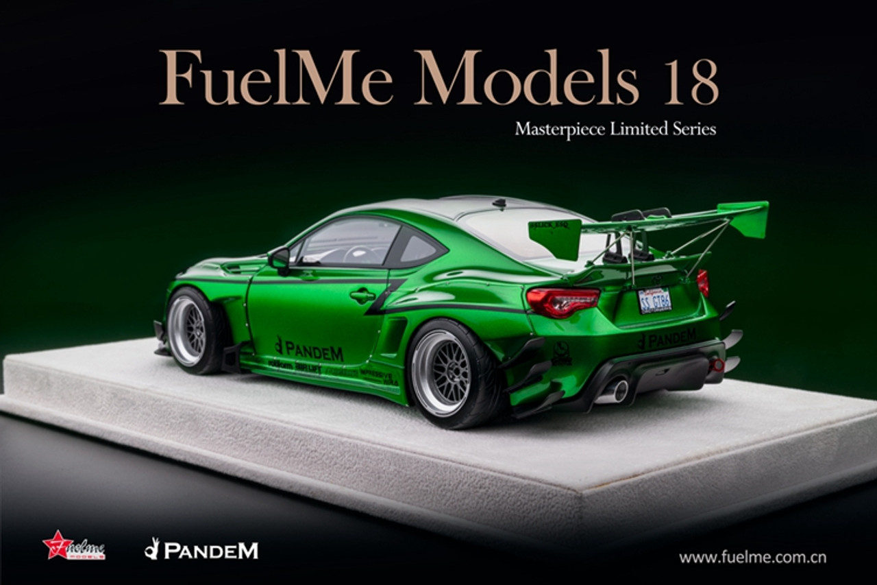 1/18 Fuelme Toyota 86 Rocket Bunny Pandem V3 (Racing Green) Resin Car Model  Limited