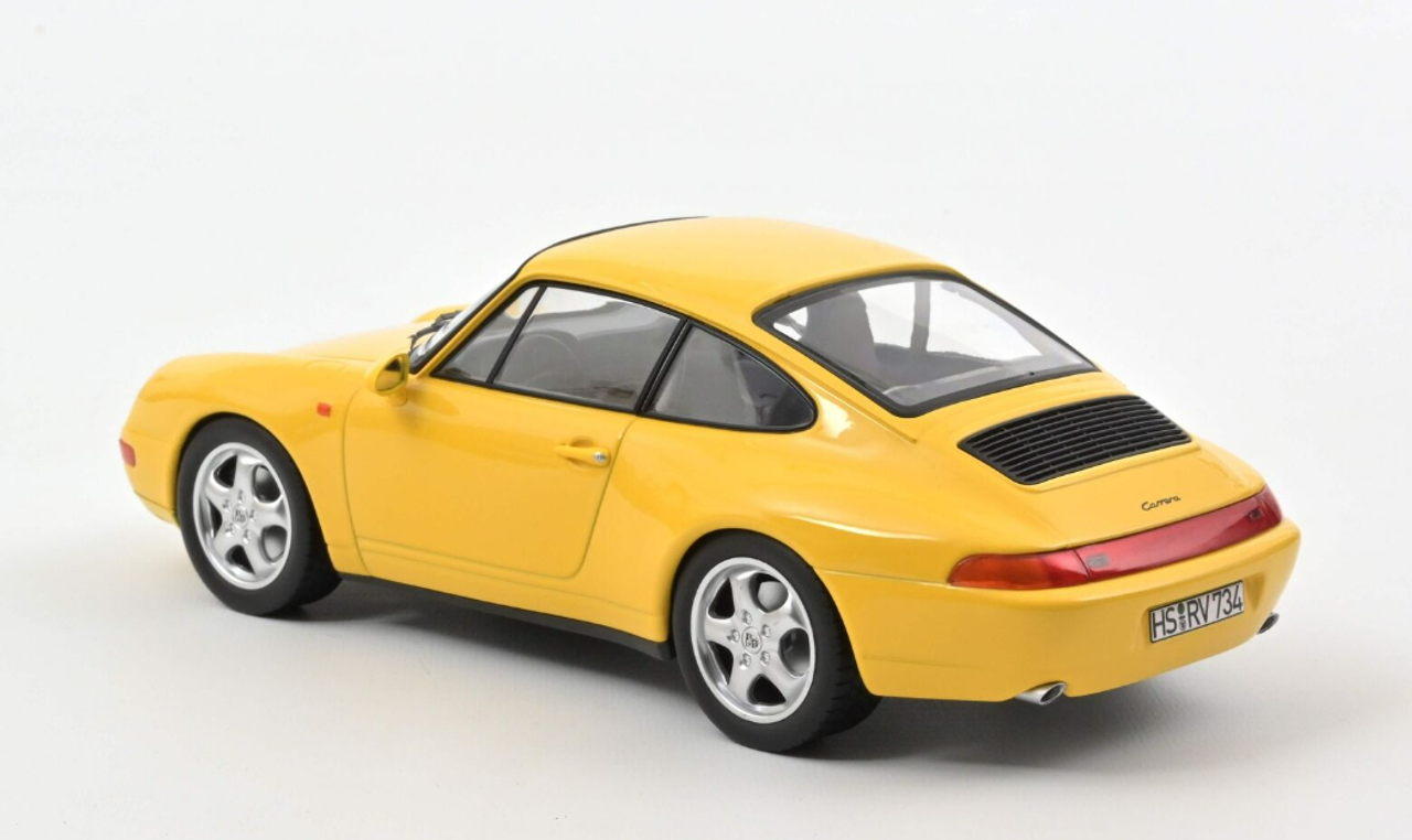 1/18 Norev 1994 Porsche 911 Carrera (993) (Yellow) Diecast Car Model