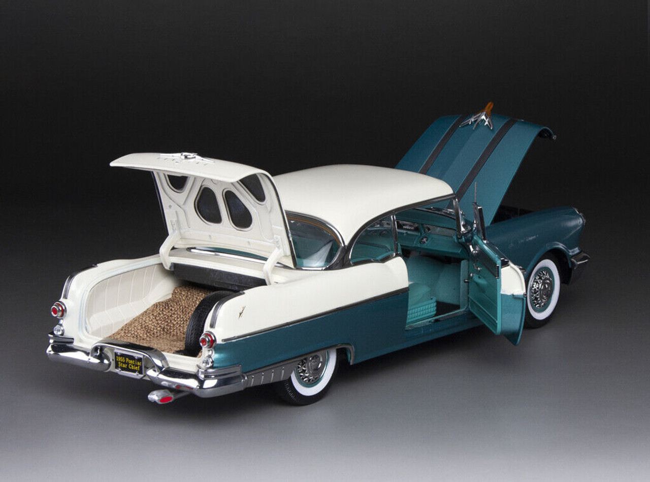 1955 Pontiac StarChief SunStar社製 1/18 1/18 Sunstar 1955 Pontiac Star Chief (Maroon Red) Diecast