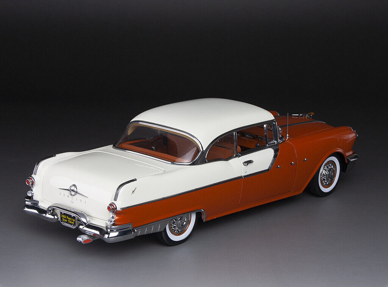 購入価格サンスター 1/18 5054# 1955 Pontiac Star Chief Closed Convertible Raven Black / Bolero Red T6 サンスター