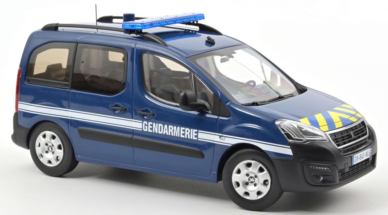 1/18 Norev 2016 Peugeot Partner Gendarmerie Police France Diecast Car Model