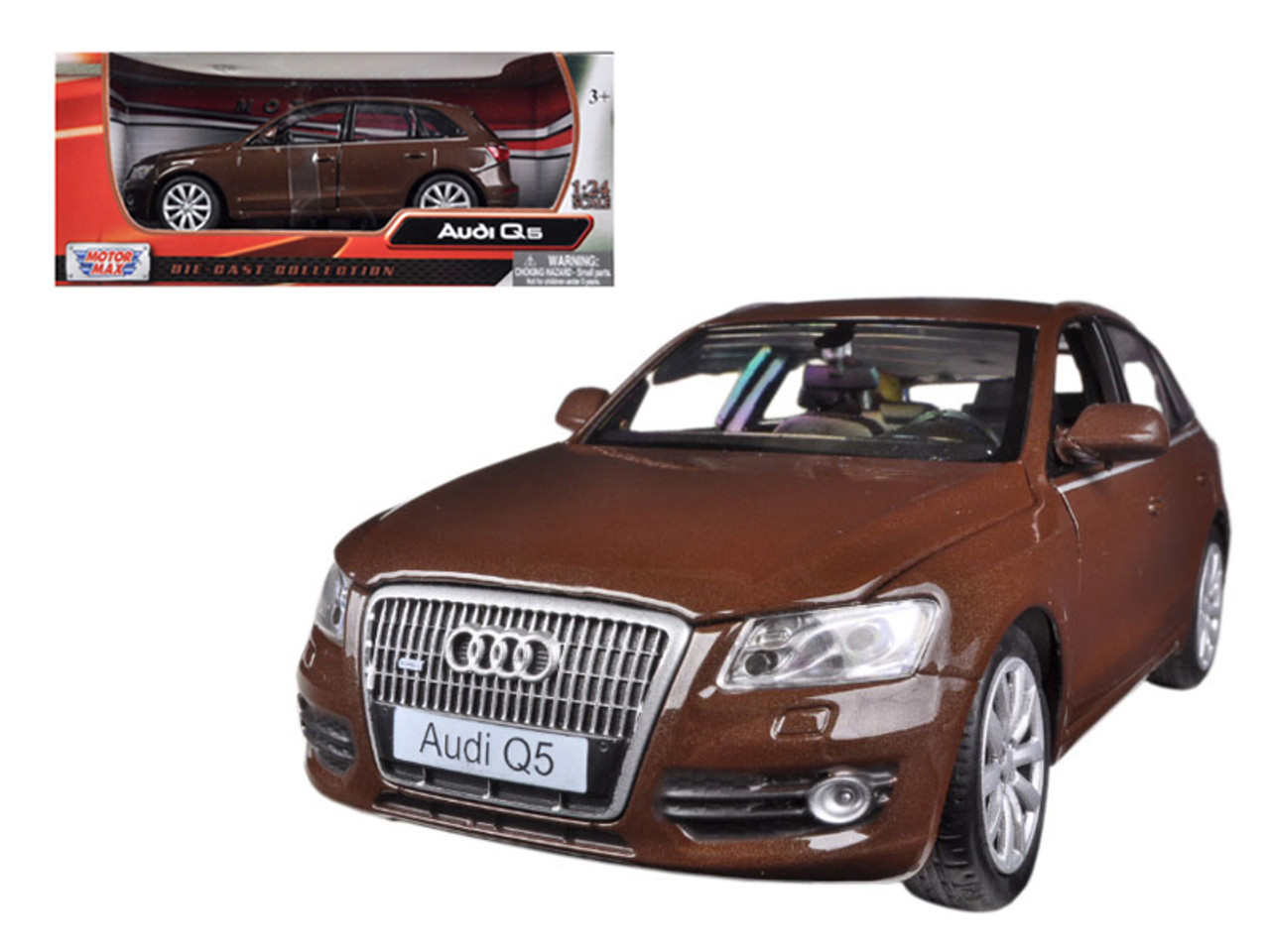 1/24 Motormax Audi Q5 Brown Diecast Car Model