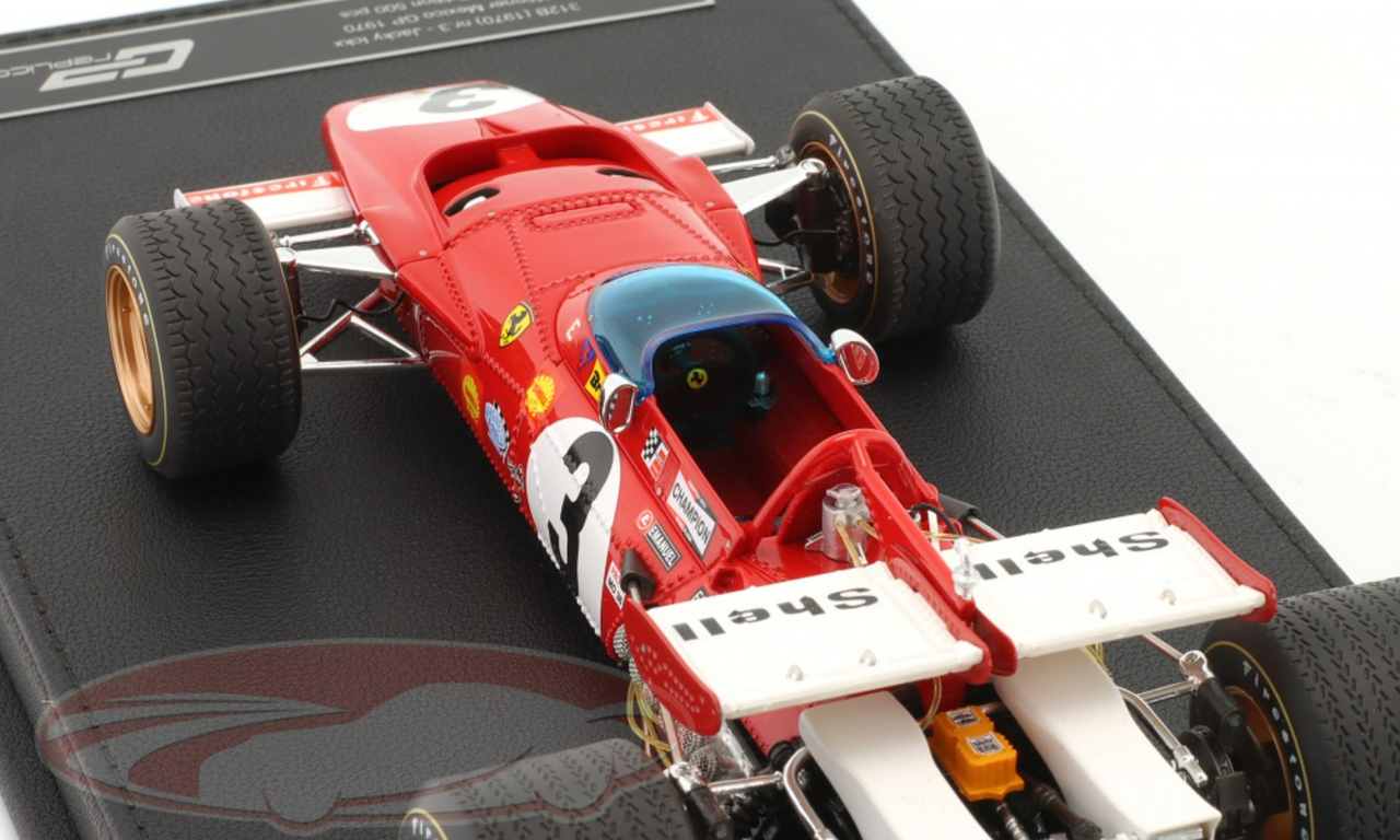 1/18 GP Replicas 1970 Formula 1 Jacky Ickx Ferrari 312B #3 Winner Mexican GP Car Model