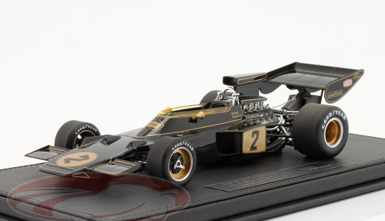 1/18 GP Replicas 1973 Formula 1 Ronnie Peterson Lotus 72E #2 Winner Italian GP Car Model