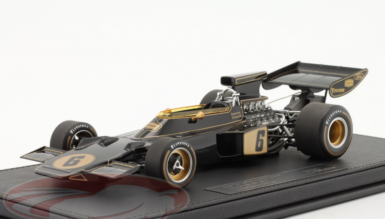 1/18 GP Replicas 1972 Formula 1 Emerson Fittipaldi Lotus 72D #6 Winner Italian GP Formula 1 World Champion Car Model