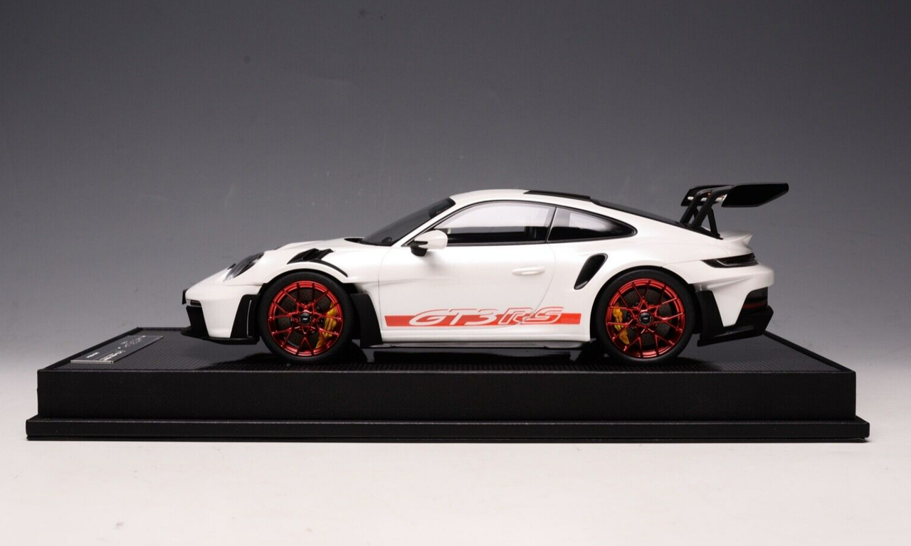 1/18 TP Timothy & Pierre Porsche 911 992 GT3 RS (White with Red Wheels) Resin Car Model Limited 49 Pieces