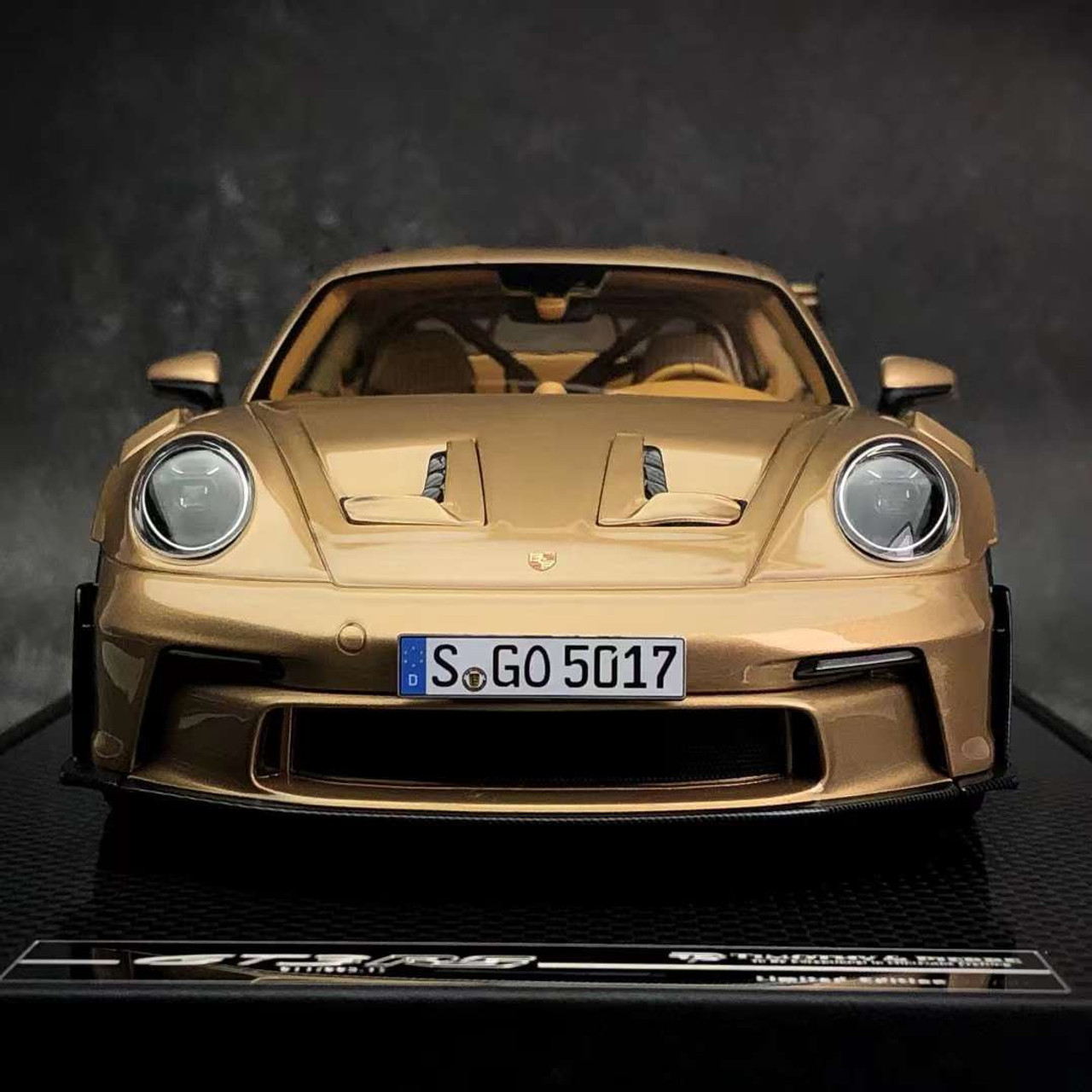 1/18 TP Timothy & Pierre Porsche 911 992 GT3 RS (Gold) Resin Car Model Limited 30 Pieces