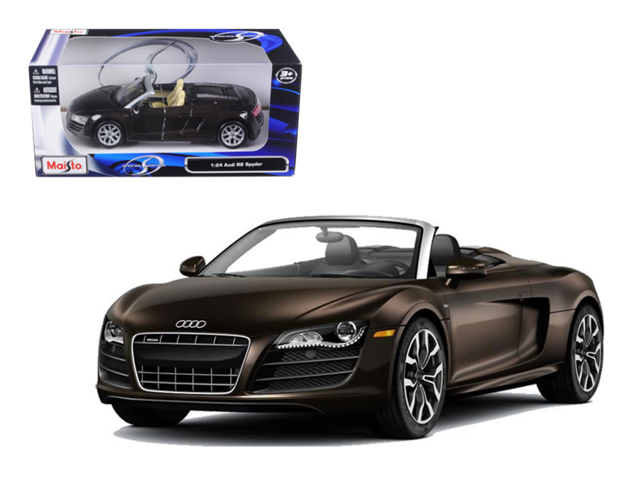 1/24 Maisto 2011 Audi R8 Spyder Brown Diecast Car Model