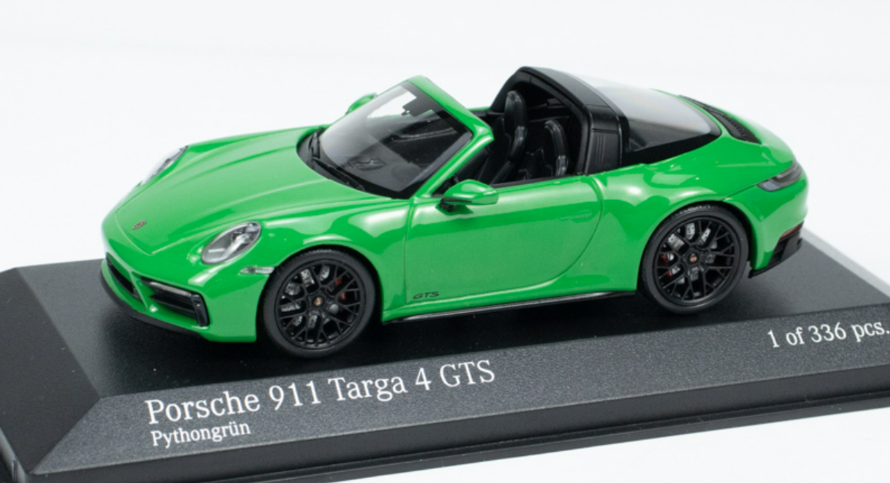 1/43 Minichamps 2022 Porsche 911 (992) Targa 4 GTS (Green) Car Model ...