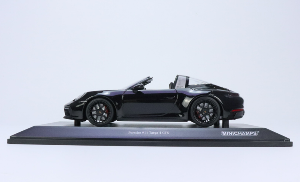 1/18 Minichamps 2021 Porsche 911 (992) Targa 4 GTS (Black) Diecast Car Model