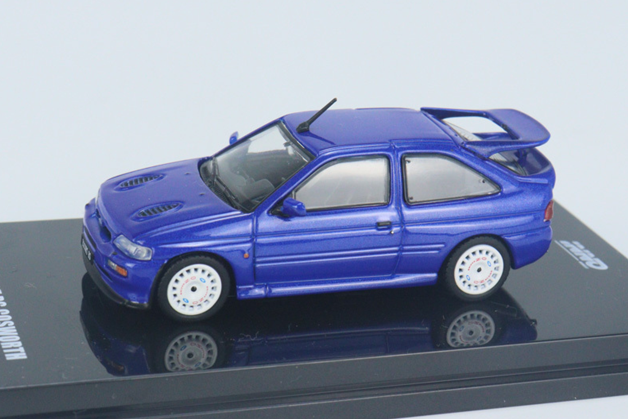 1/64 INNO FORD ESCORT RS COSWORTH Metallic Blue OZ (Left Hand Drive with OZ Rally Racing Wheels)