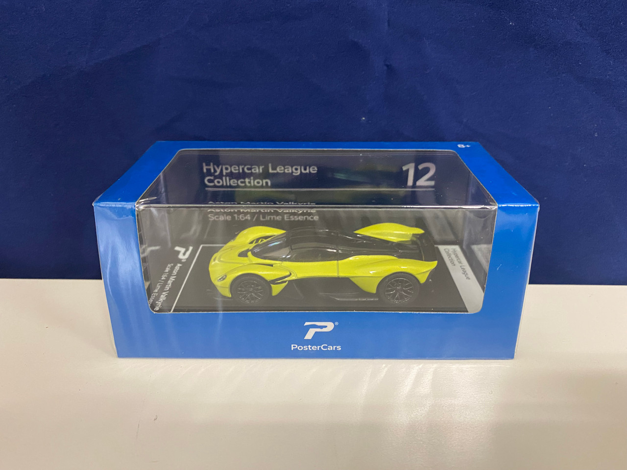 1/64 PosterCars Aston Martin Valkyrie (Lime Essence Green) Hypercar League Collection Car Model