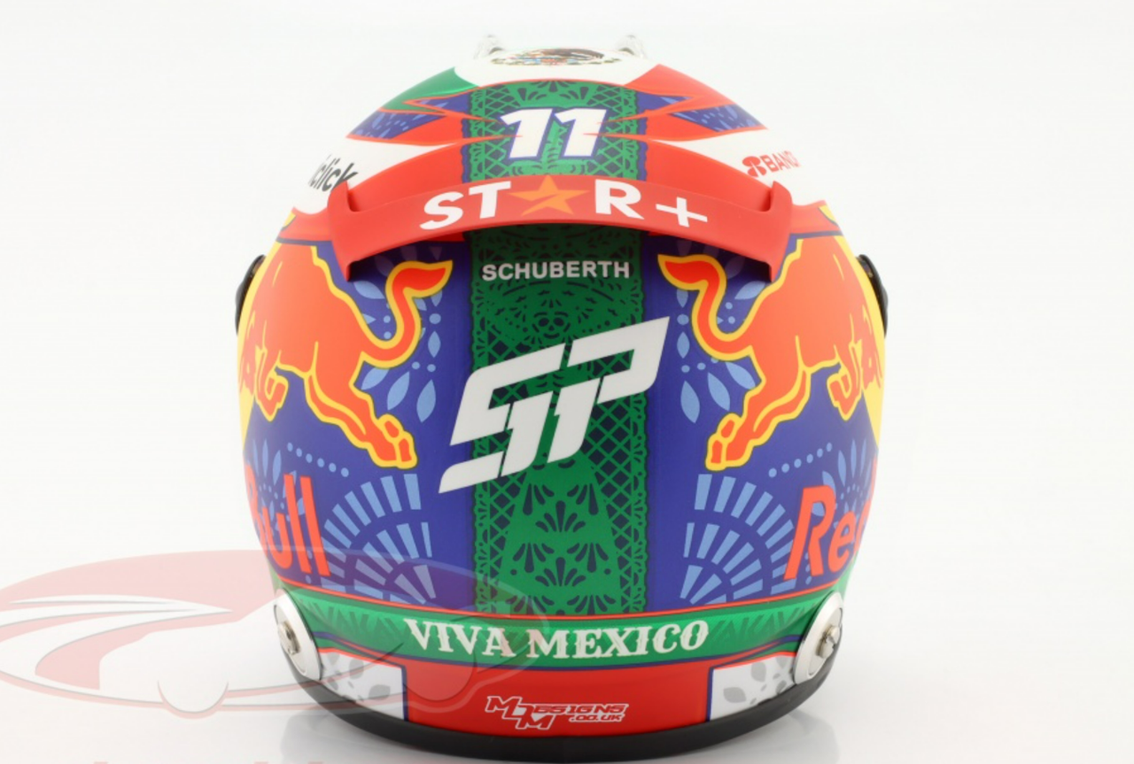 1/2 Schuberth 2022 Formula 1 Sergio Perez Red Bull Racing #11 3rd Mexico GP Helmet Model