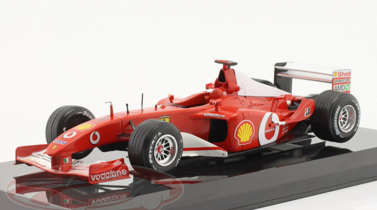 1/24 Premium Collectibles 2002 Formula 1 Michael Schumacher Ferrari F2002  #1 Formula 1 World Champion Car Model