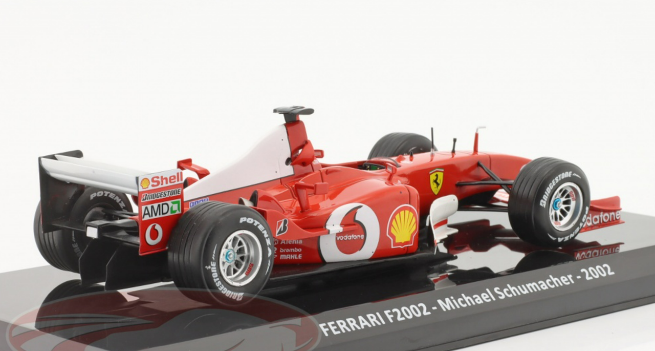 1/24 Premium Collectibles 2002 Formula 1 Michael Schumacher Ferrari F2002 #1 Formula 1 World Champion Car Model