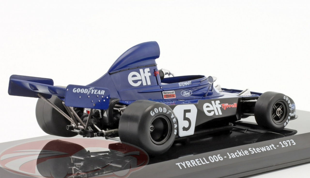 1/24 Premium Collectibles 1973 Formula 1 Jackie Stewart Tyrrell 006 #5 Formula 1 World Champion Car Model