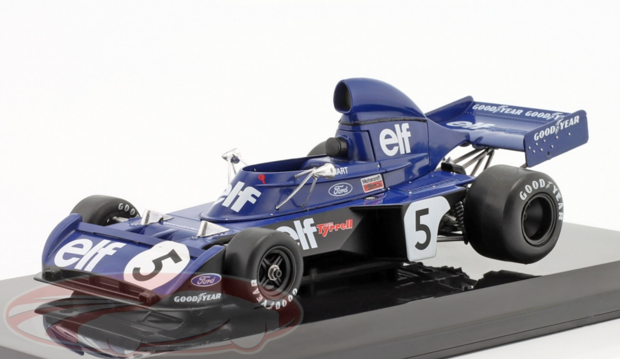 1/24 Premium Collectibles 1973 Formula 1 Jackie Stewart Tyrrell 006 #5 Formula 1 World Champion Car Model