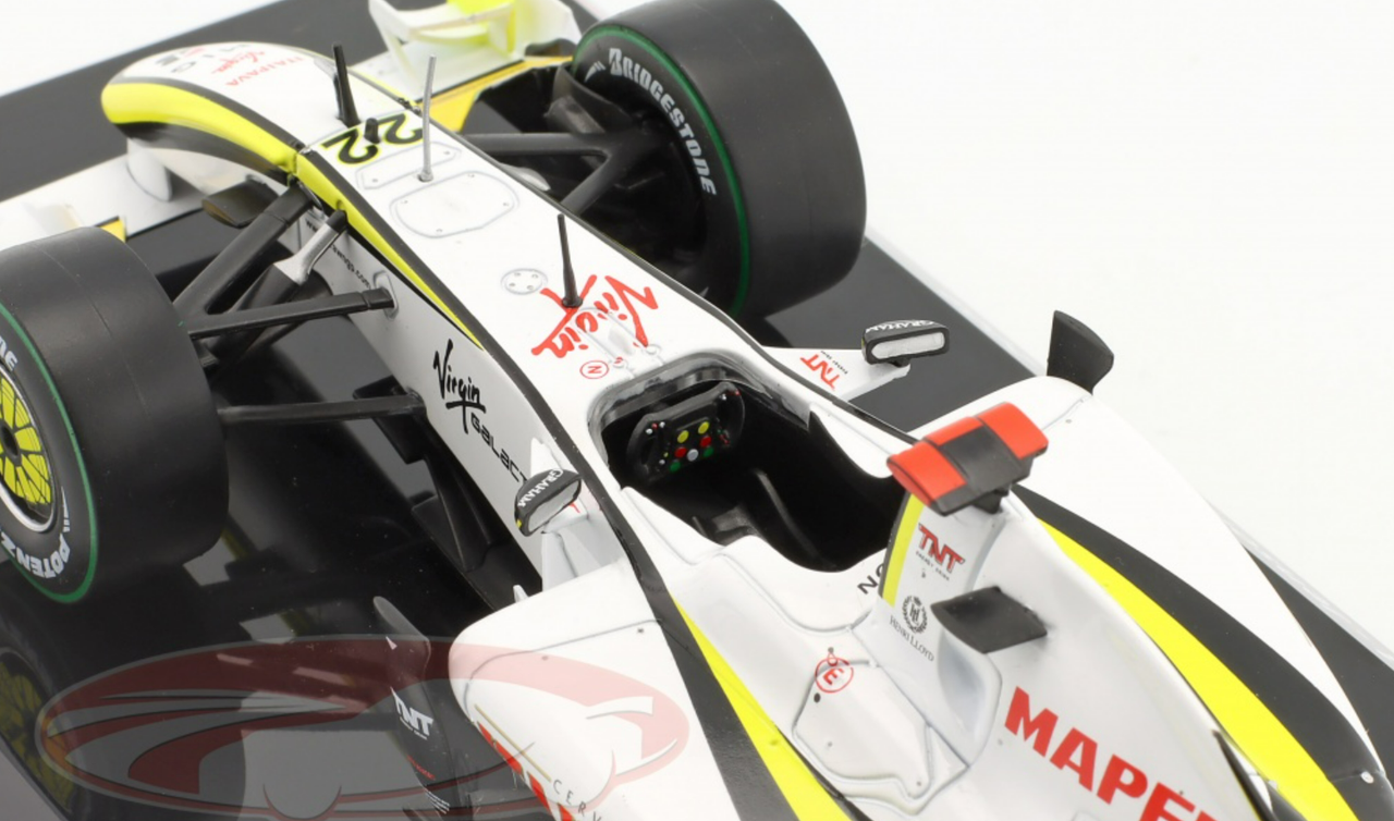 1/24 Premium Collectibles 2009 Formula 1 Jenson Button Brawn BGP 001 #22 Formula 1 World Champion Car Model