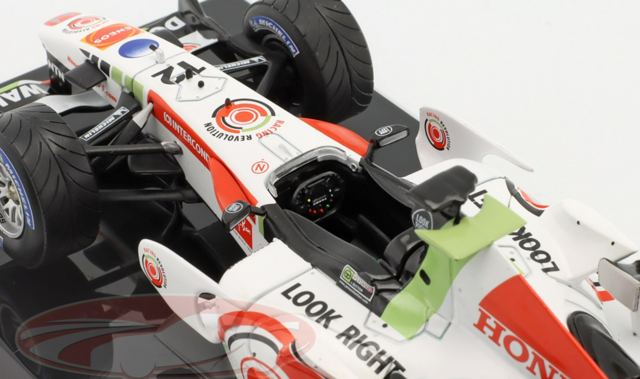 1/24 Premium Collectibles 2006 Formula 1 Jenson Button Honda RA106 #12 Car Model