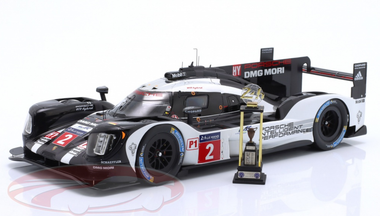 1/18 Spark Porsche 919 Hybrid - HY - No.2 Porsche Team Winner 24H Le Mans  2016 R. Dumas - N. Jani - M. Lieb Car Model