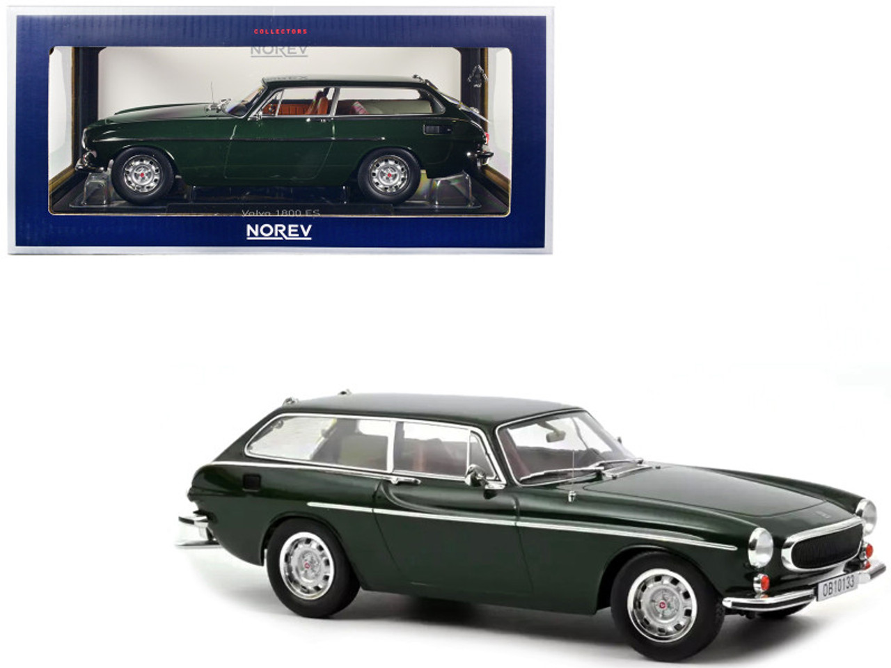 1973 Volvo 1800 ES Dark Green 1/18 Diecast Model Car by Norev