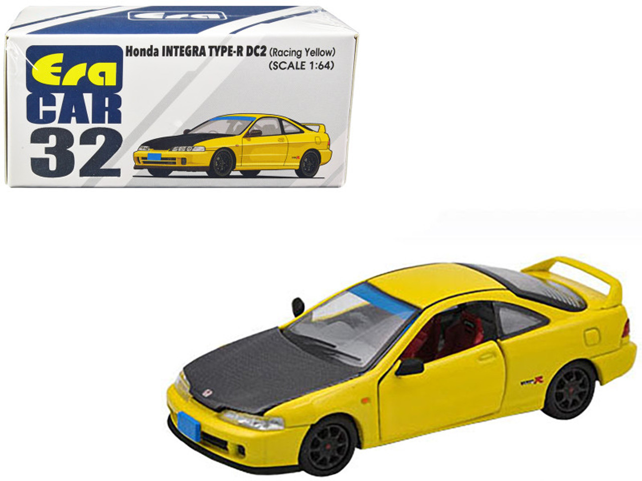 1/64 ERA Car Honda Integra Type R DC2 Racing (Yellow) Car Model